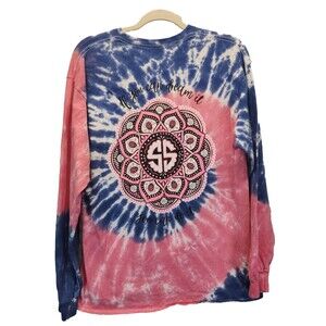 Simply Southern If You Can Dream It, You Can Do It Mandala Tie Dye T-shirt LARGE